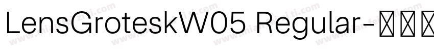 LensGroteskW05 Regular字体转换